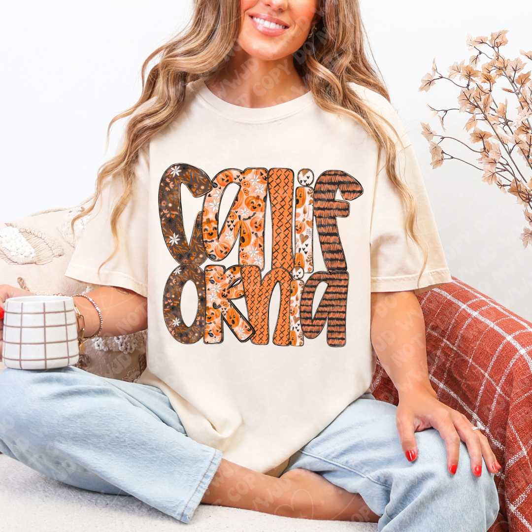 State Pumpkin Alpha DTF Print