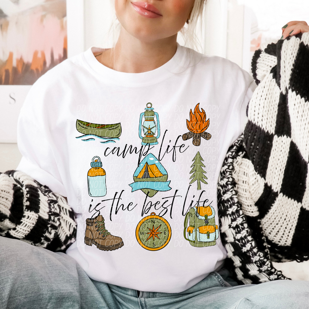 Camp Life Is the Best Life DTF Print