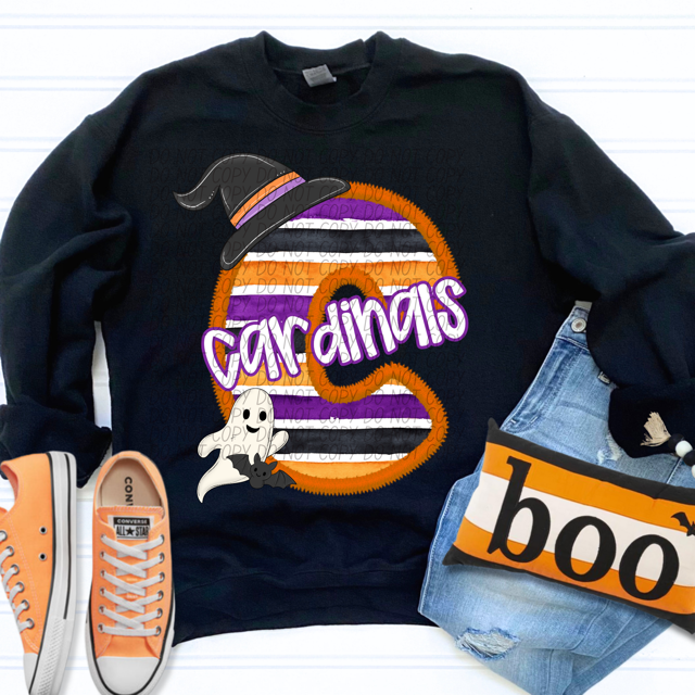 Halloween Striped Mascots DTF Print