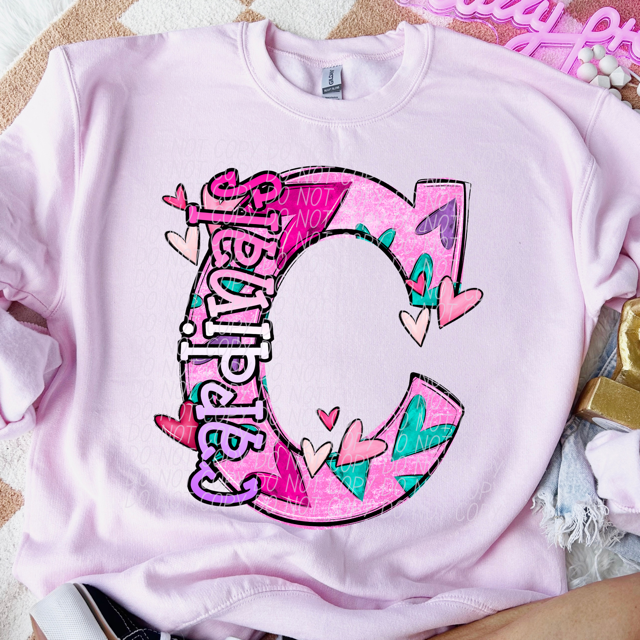 Valentine's Day Mascots DTF Print