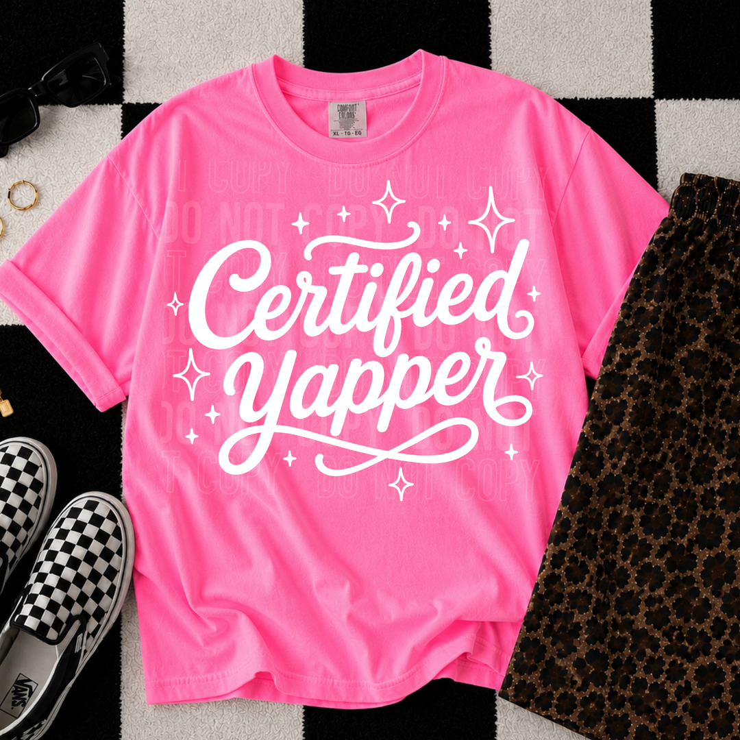Certified Yapper DTF Print