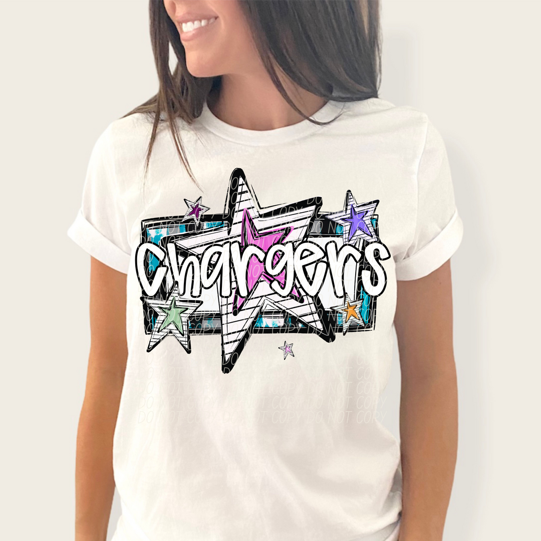 Bright Stars Mascots Youth DTF Print