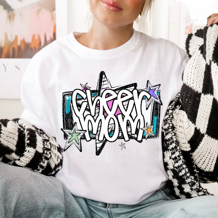 Bright Stars Sports Mom DTF Print