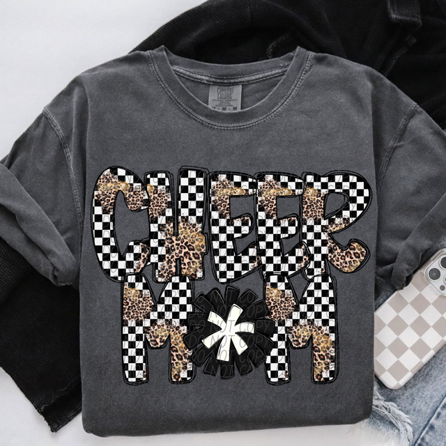 Leopard Sports Mom DTF Print
