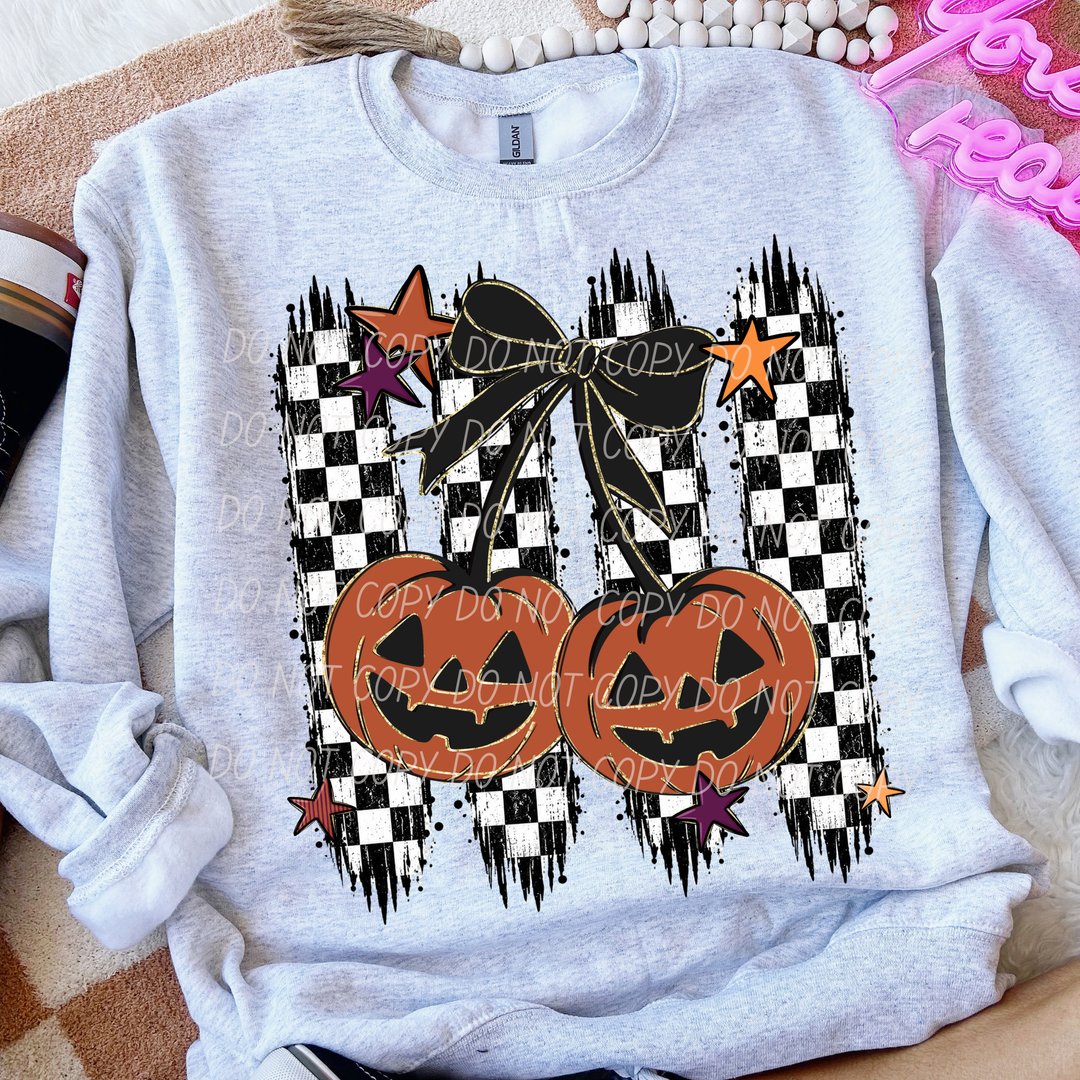 Cherry Pumpkin DTF Print