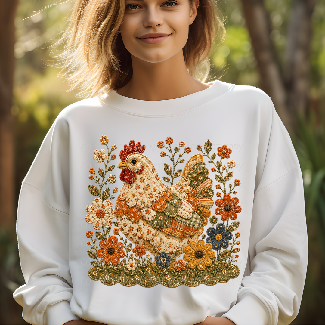 Fall Flowers DTF Print