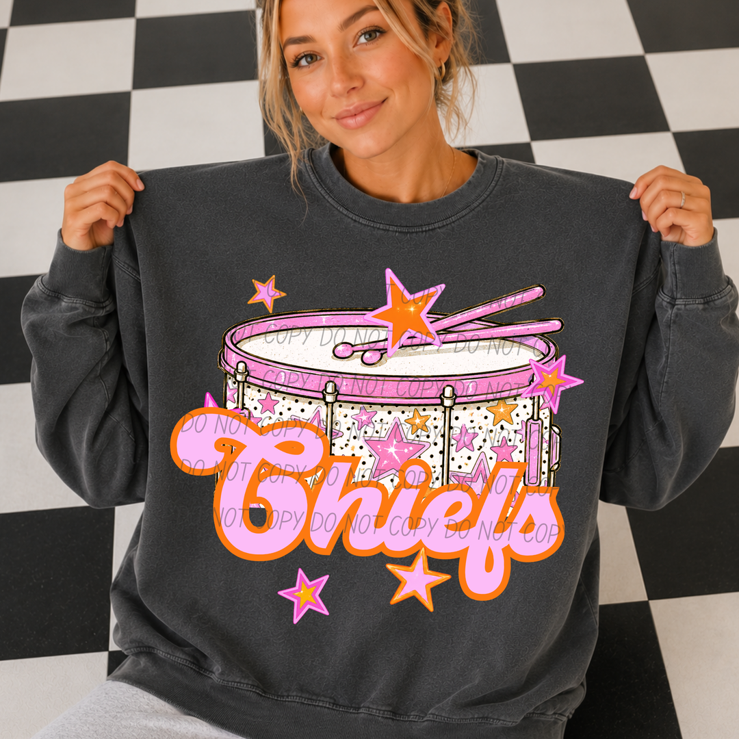 Pink Band Mascot DTF Print