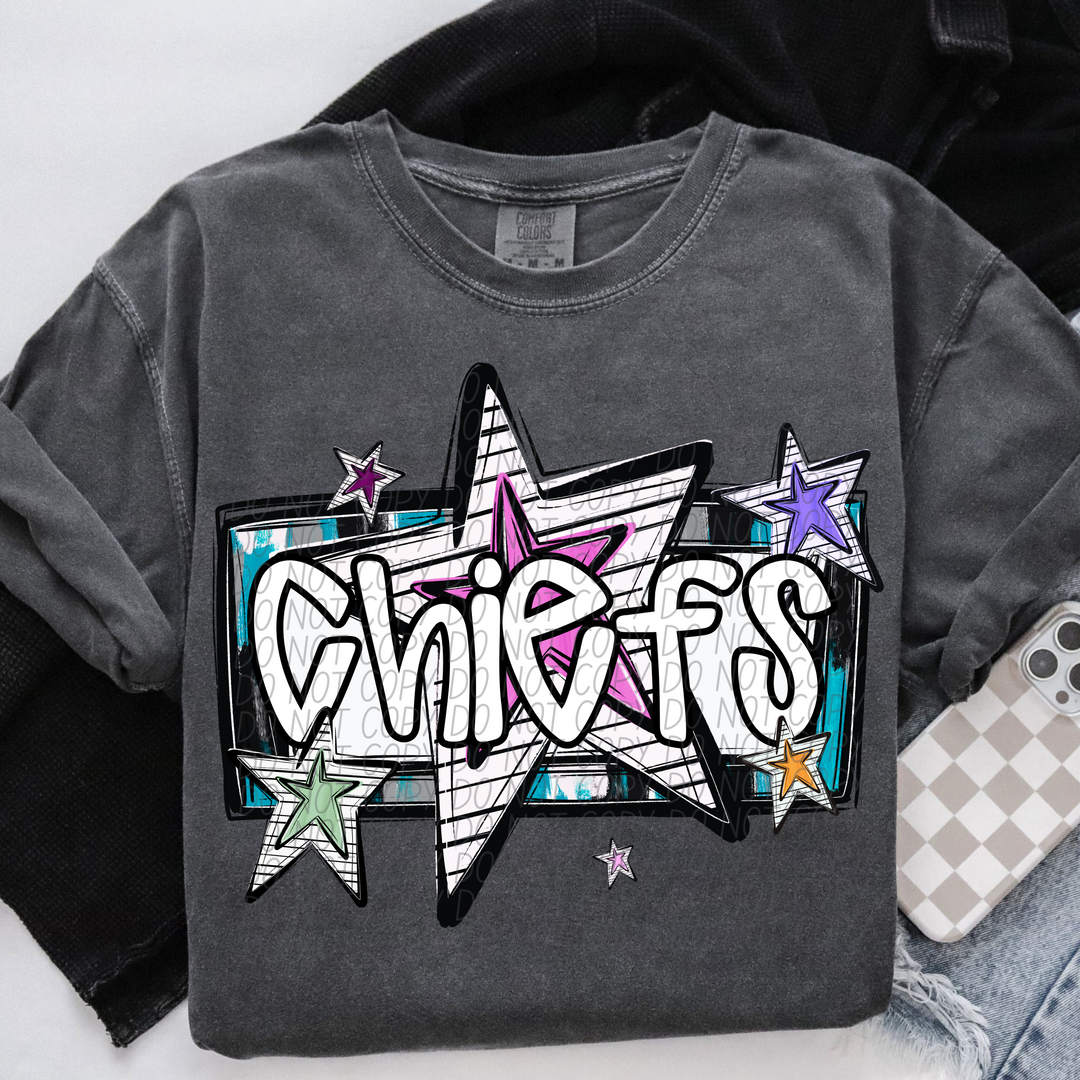 Bright Stars Mascots Youth DTF Print