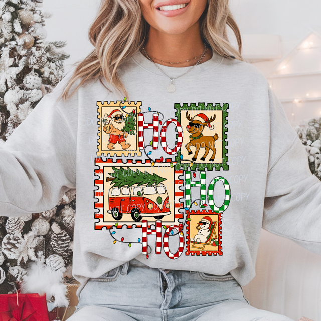 Christmas Stamp DTF Print
