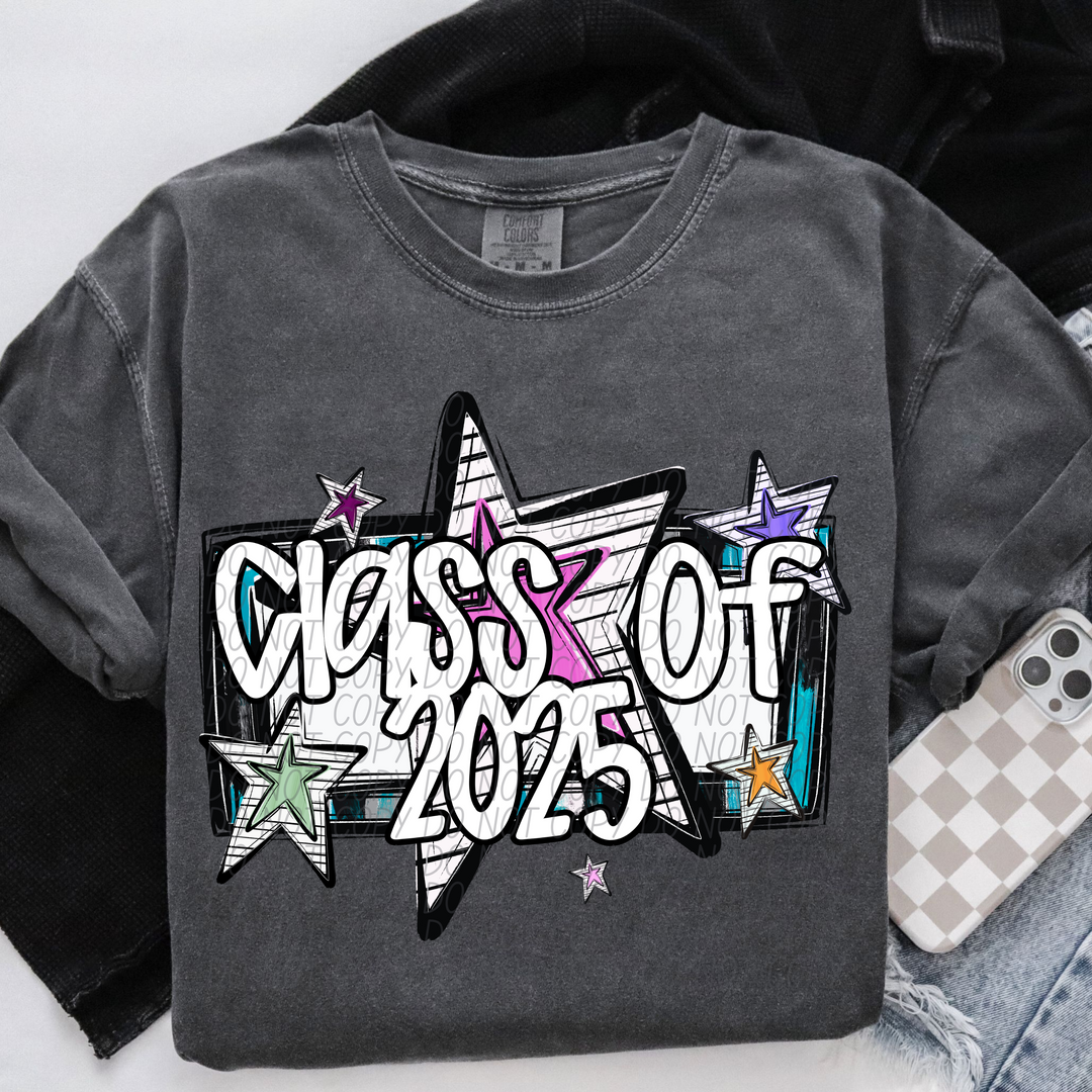 Class of 2025 Bright Stars DTF Print