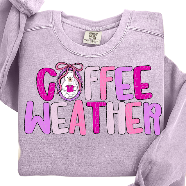 Coffee Weather DTF Print