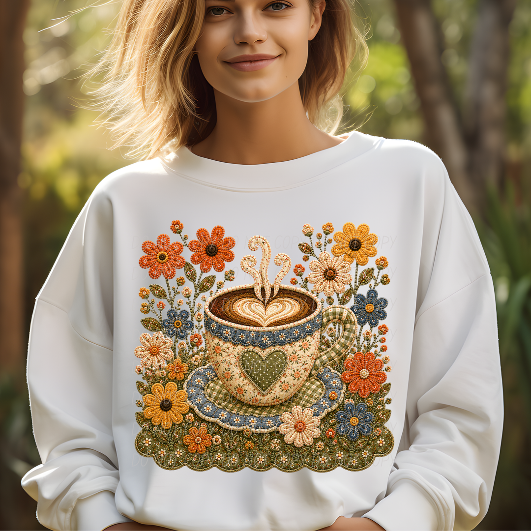 Fall Flowers DTF Print