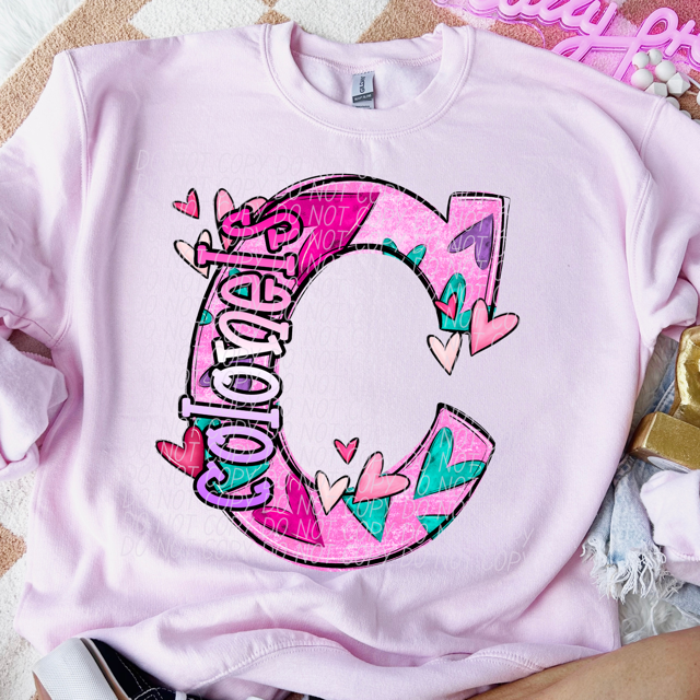 Valentine's Day Mascots DTF Print