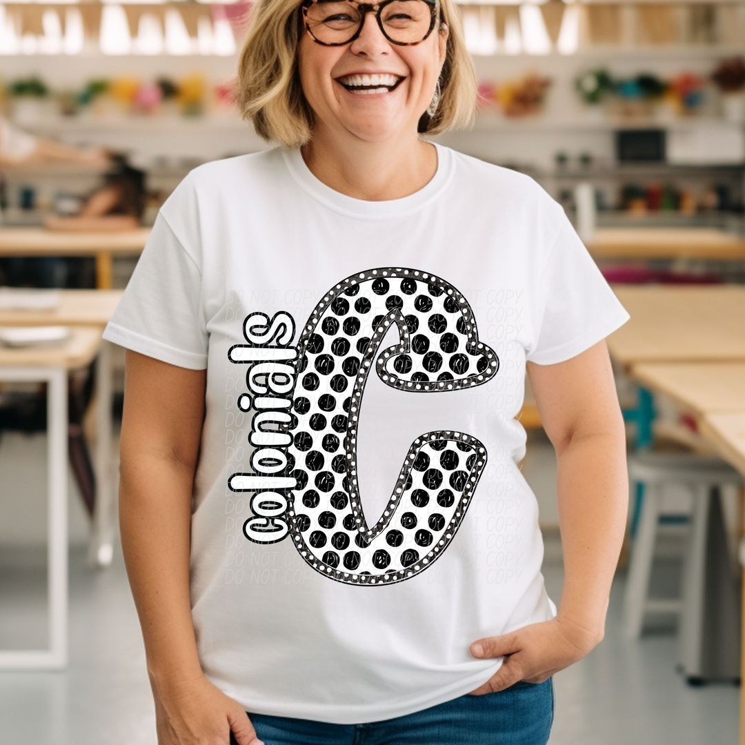 Polka Dot Mascots Youth DTF Print