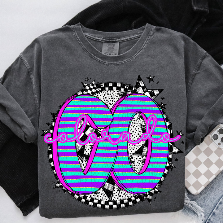 Striped Spring States DTF Print