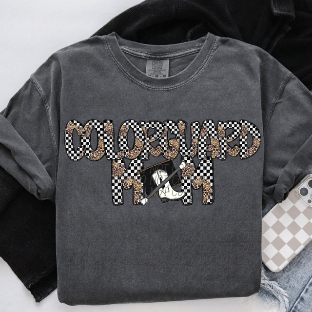 Leopard Sports Mom DTF Print