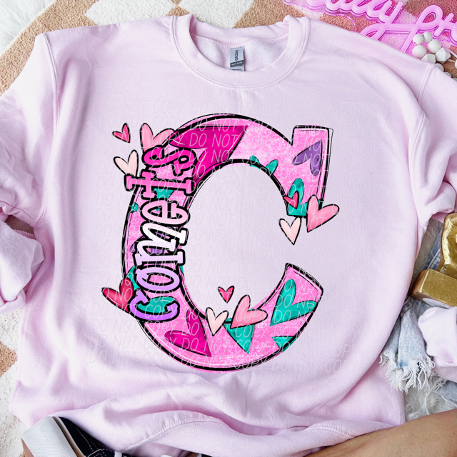 Valentine's Day Mascots DTF Print