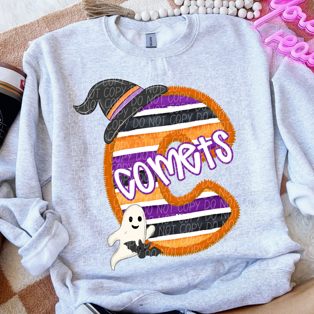Halloween Striped Mascots DTF Print