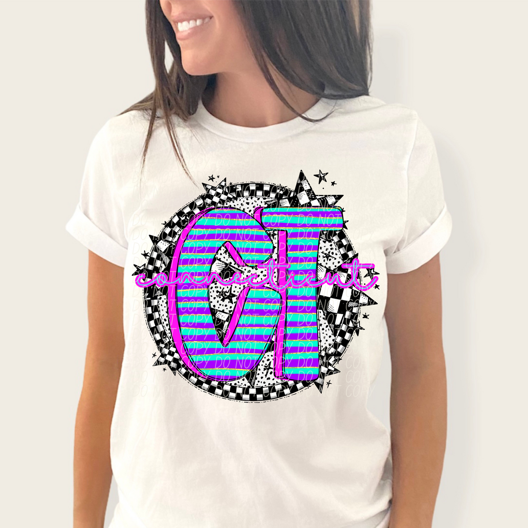 Striped Spring States DTF Print