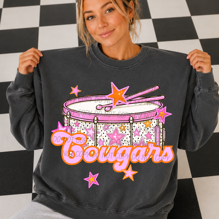 Pink Band Mascot DTF Print
