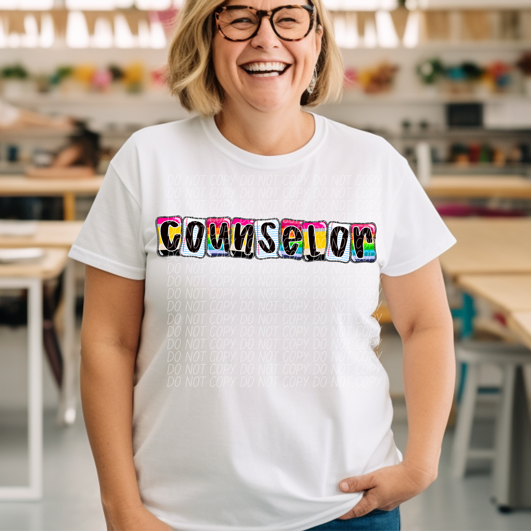 School Daze Titles DTF Print