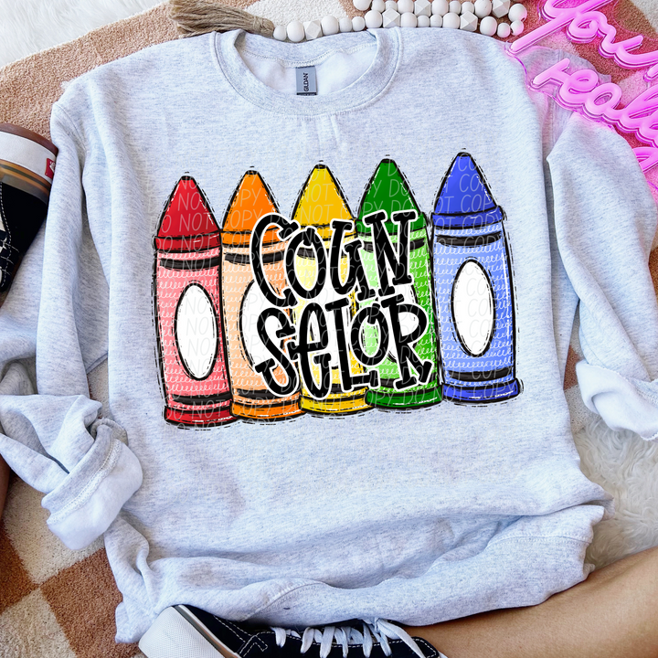 Primary Crayon School Grades and Occupations DTF Print