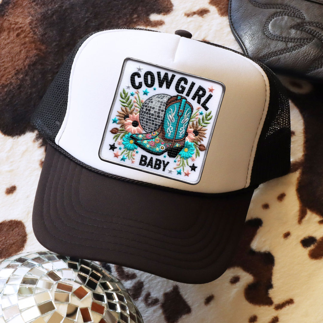 Cowgirl Baby Faux Patch DTF Print