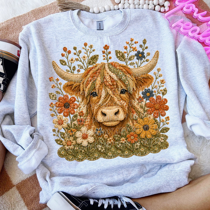 Fall Flowers DTF Print