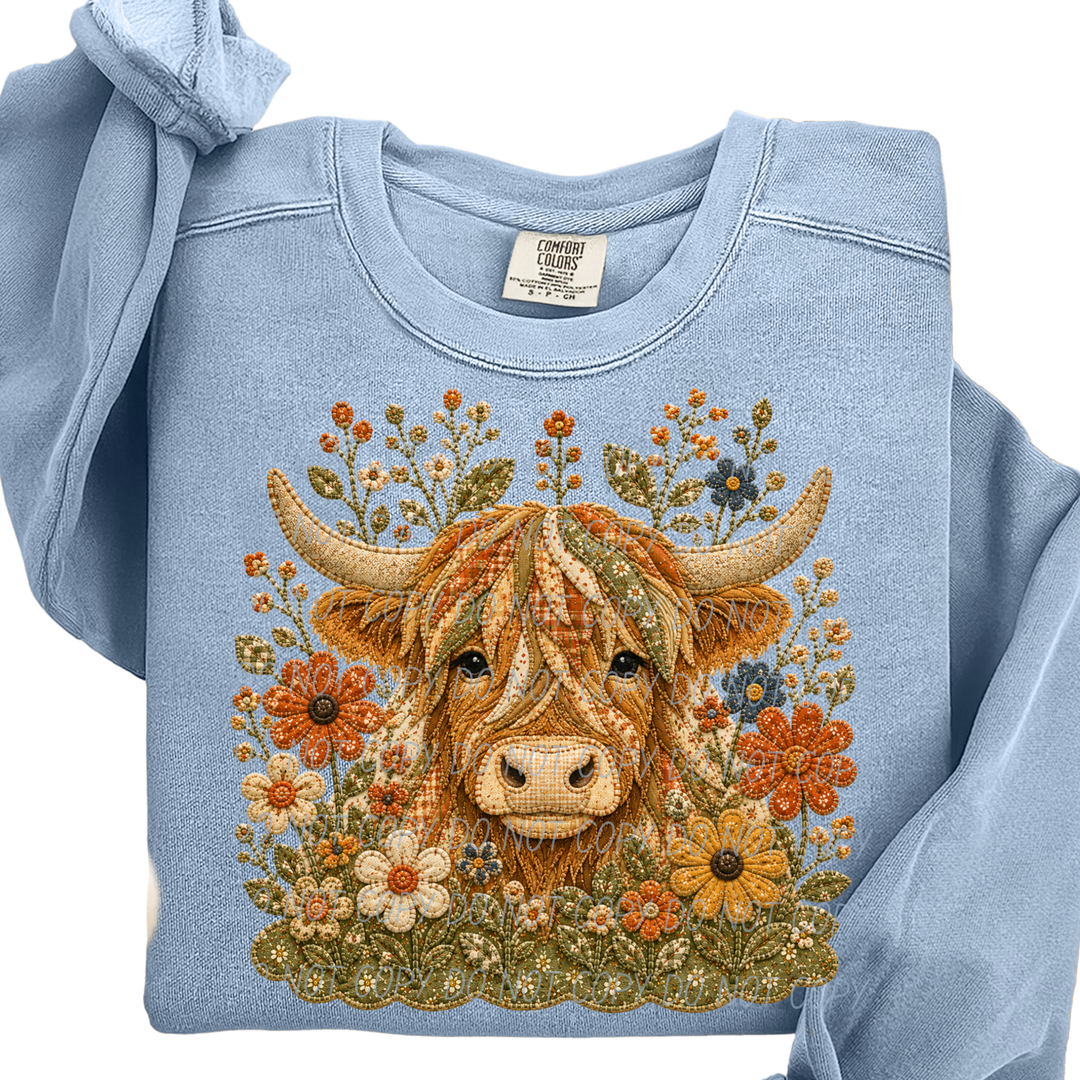 Fall Flowers DTF Print