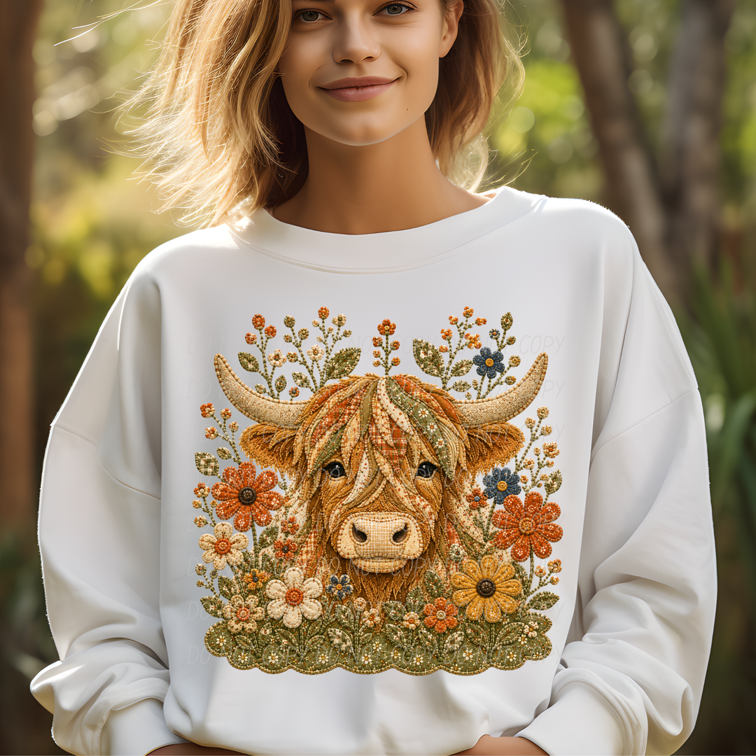 Fall Flowers DTF Print