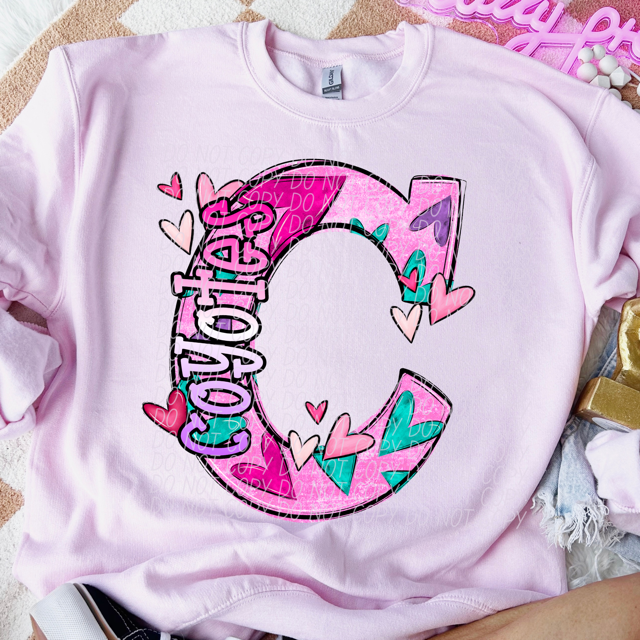 Valentine's Day Mascots DTF Print