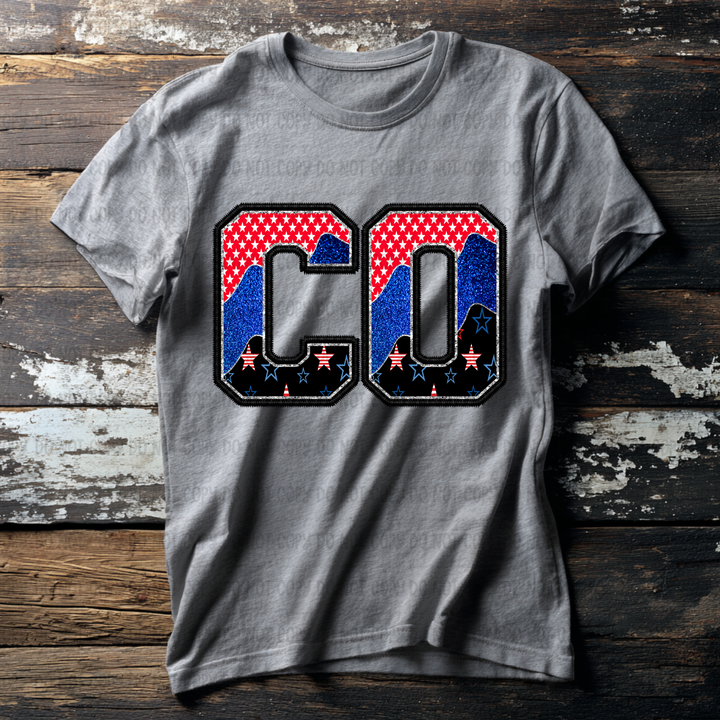 Patriotic States DTF Print
