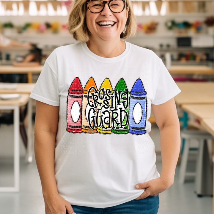 Primary Crayon School Grades and Occupations DTF Print