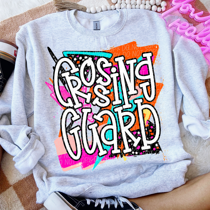 Bright Retro School Titles DTF Print