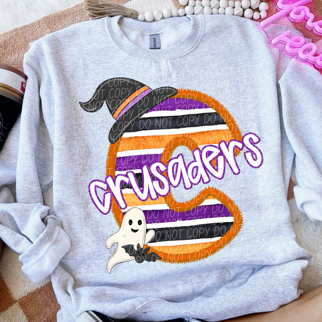 Halloween Striped Mascots DTF Print