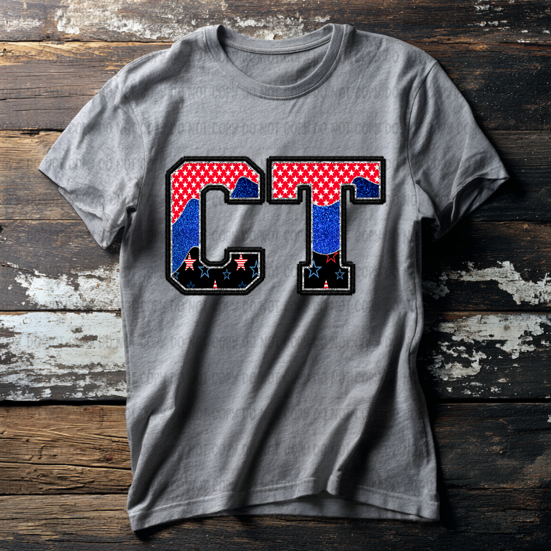 Patriotic States DTF Print
