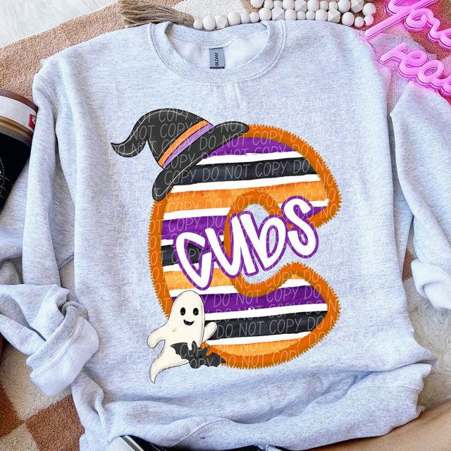 Halloween Striped Mascots DTF Print