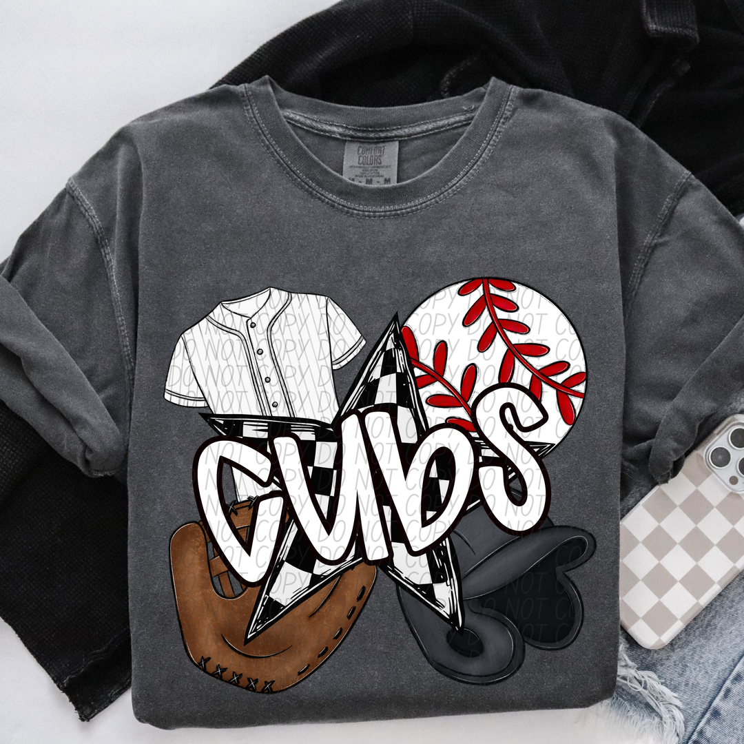 Baseball Mascots DTF Print