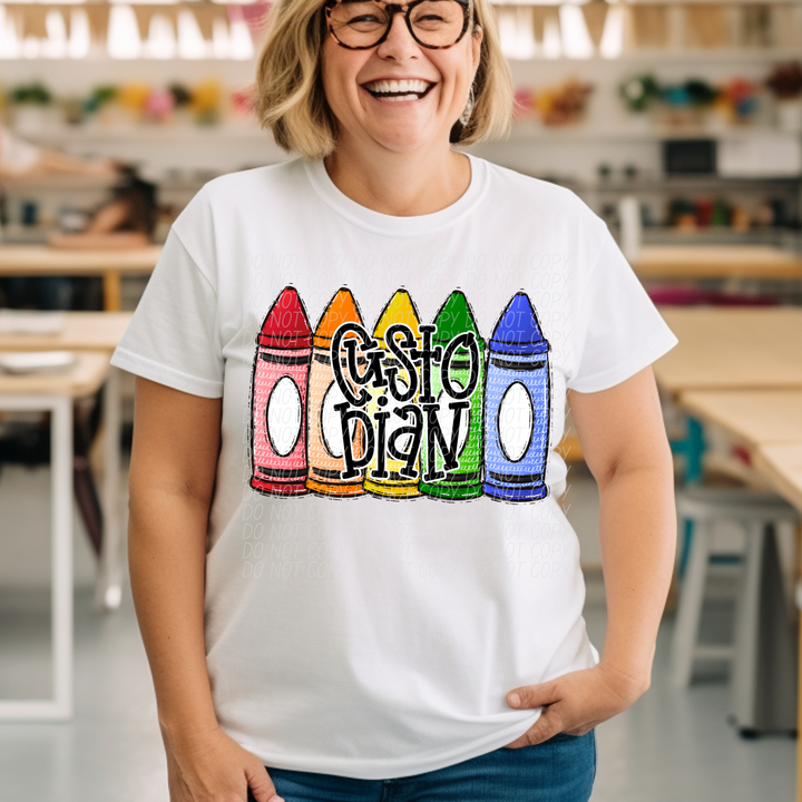 Primary Crayon School Grades and Occupations DTF Print