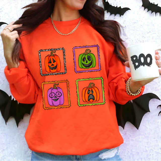 Cute Pumpkins DTF Print