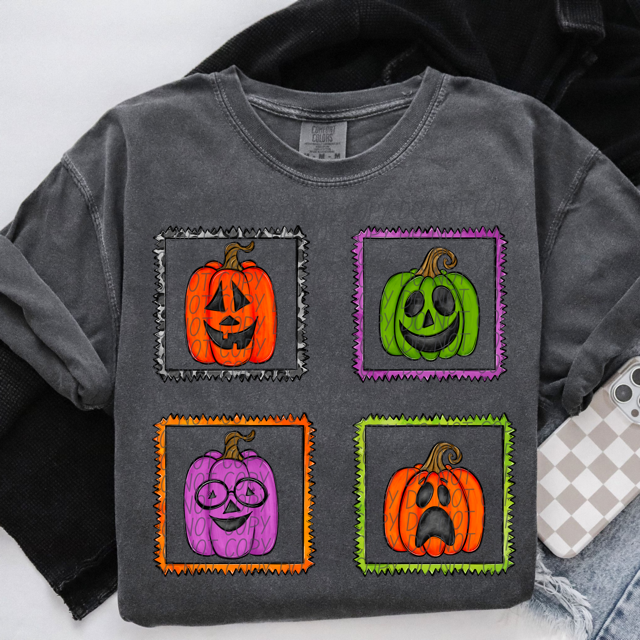 Cute Pumpkins DTF Print
