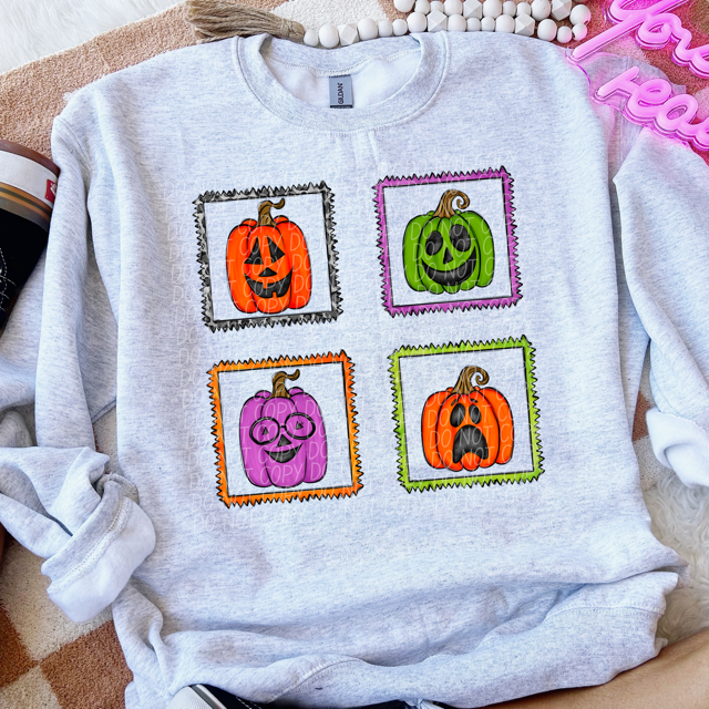 Cute Pumpkins DTF Print