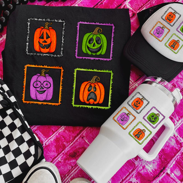 Cute Pumpkins DTF Print