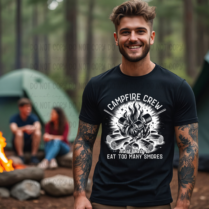 Camp Fire Crew (Smores) DTF Print (