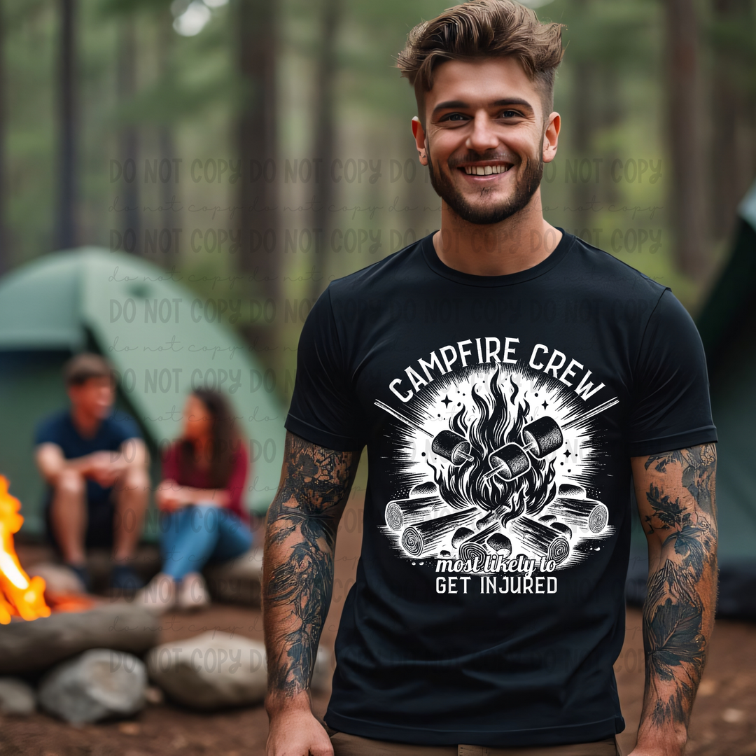 Camp Fire Crew (get injured) DTF Print