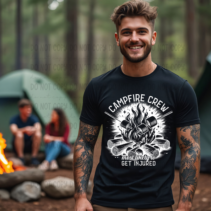 Camp Fire Crew (get injured) DTF Print