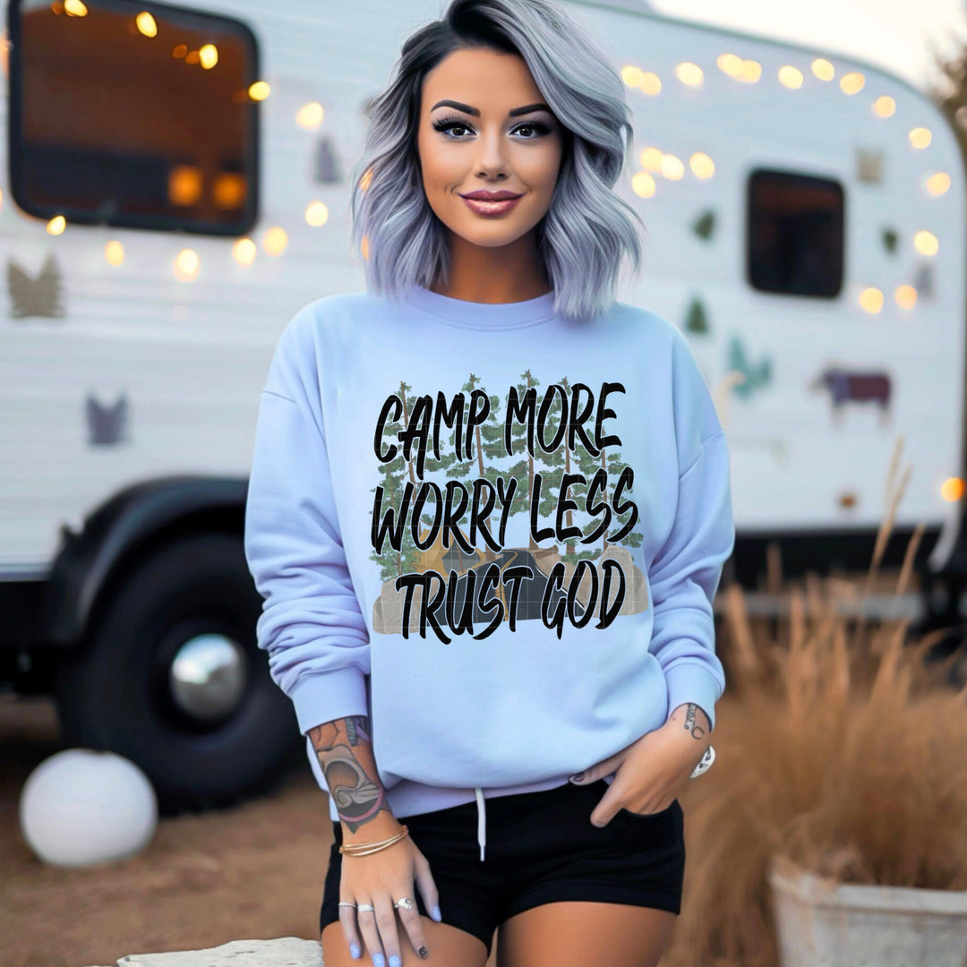 Camp More Worry Less Trust God DTF Print