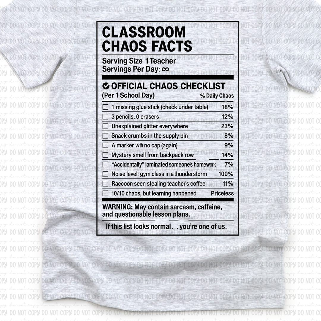 Chaos Coordinator Raccoon DTF Print