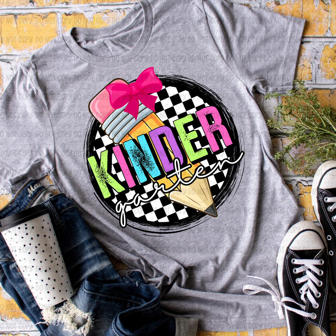 Checkered Grades DTF Print