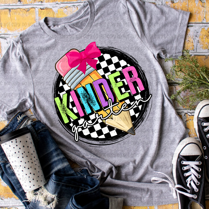 Checkered Grades DTF Print